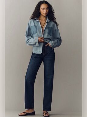 AG Sydney High-Rise Relaxed Stovepipe Jeans NWT